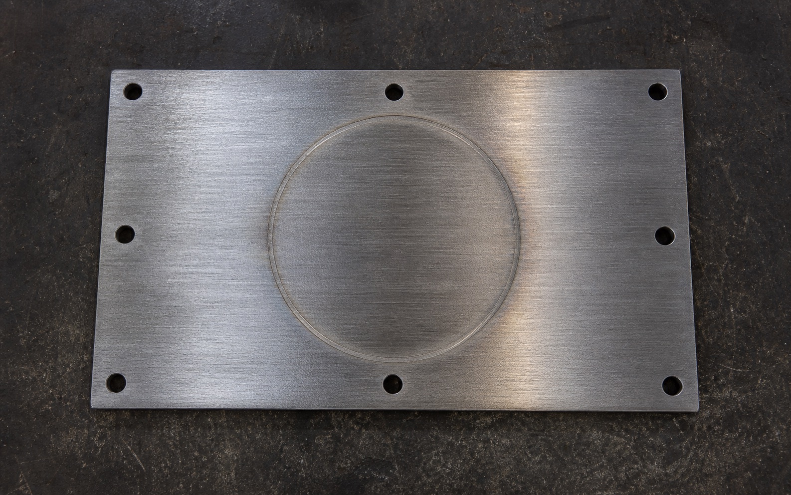 Clean metal plate after laser cleaning